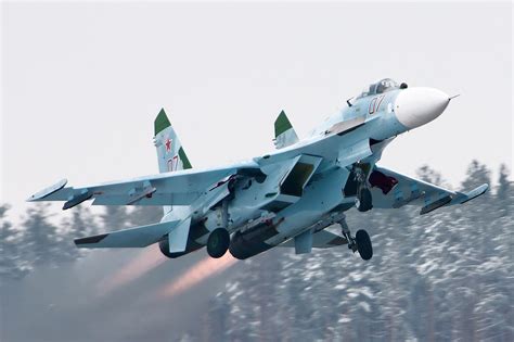 Su-27 in flight